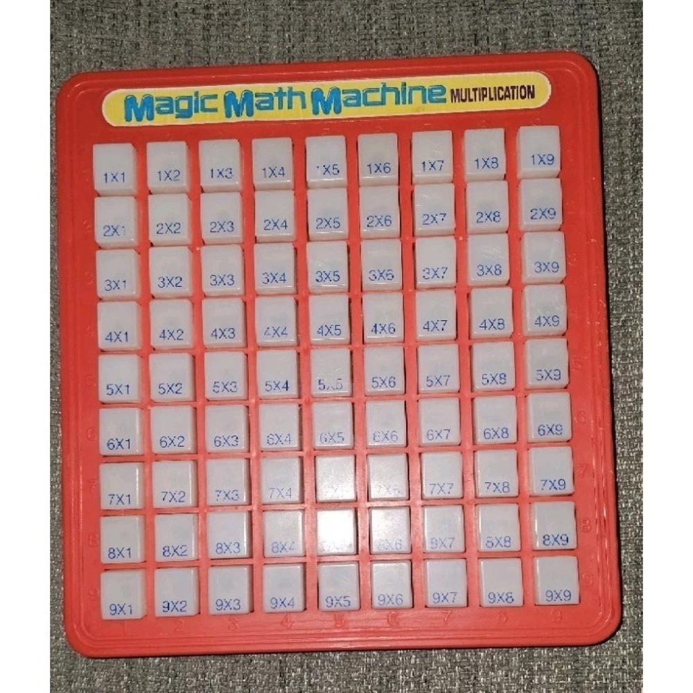 Vintage Magic Math Machine Multiplication Lanard Toys Ltd. 1988 Made In Macau